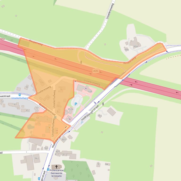 Kaart van postcodegebied 7548RZ.