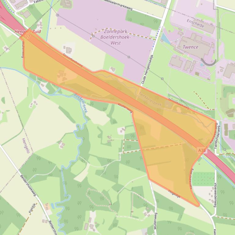 Kaart van postcodegebied 7548TC.