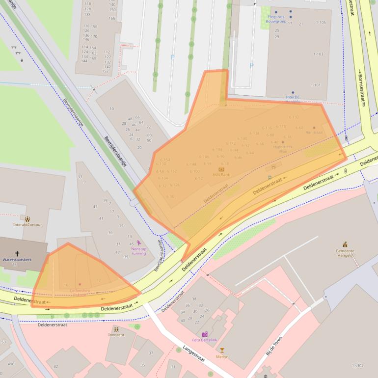 Kaart van postcodegebied 7551AE.