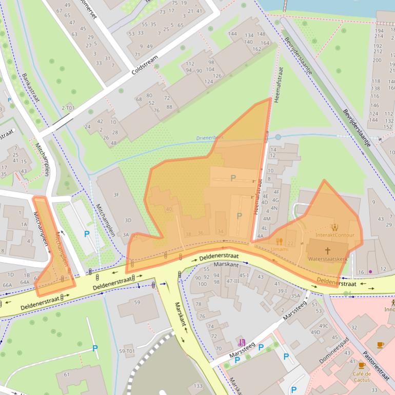 Kaart van postcodegebied 7551AG.