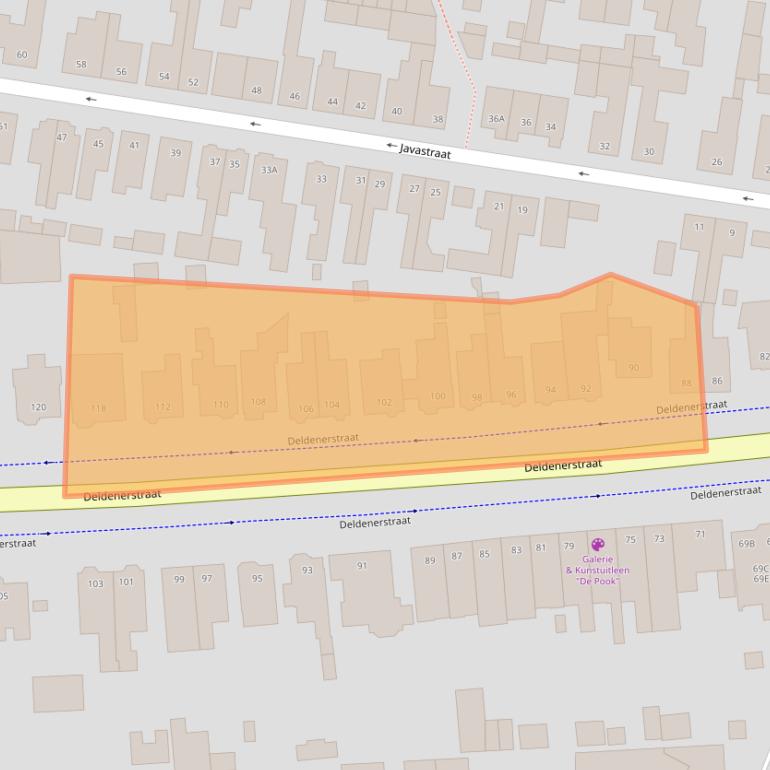 Kaart van postcodegebied 7551AJ.