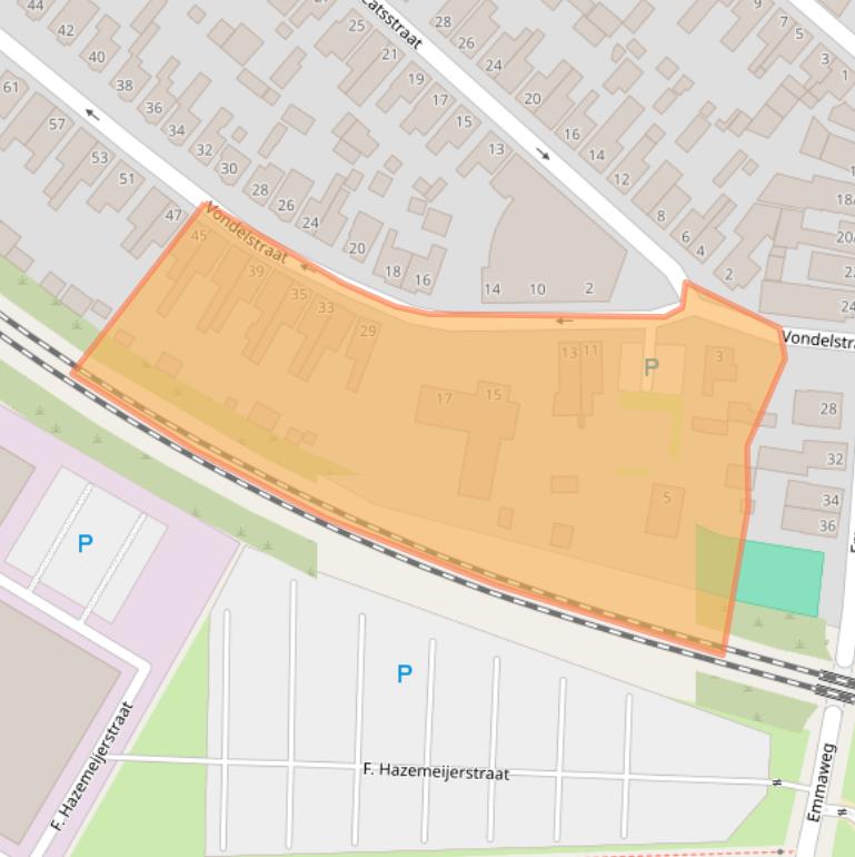 Kaart van postcodegebied 7551BA.