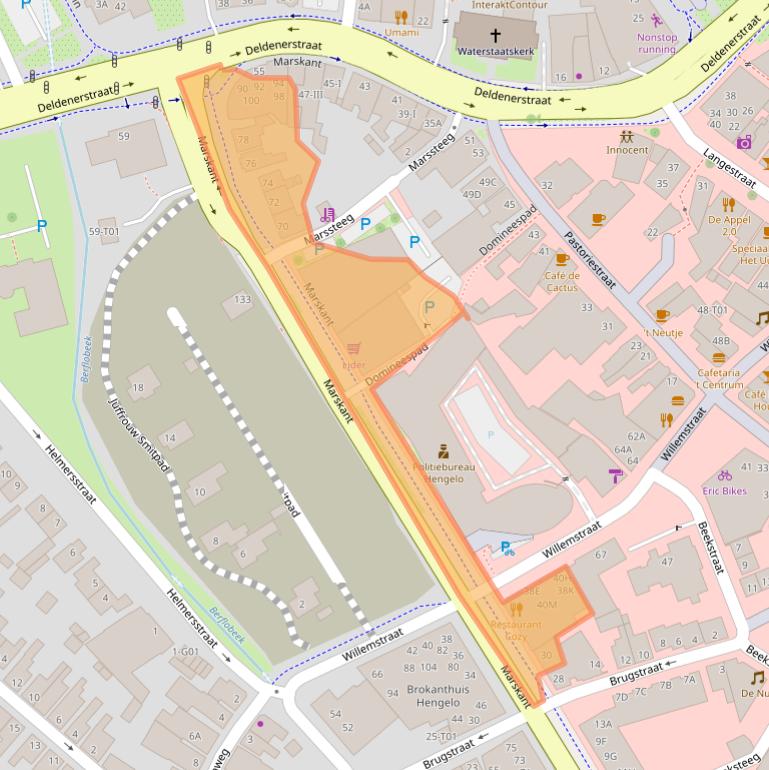 Kaart van postcodegebied 7551BW.