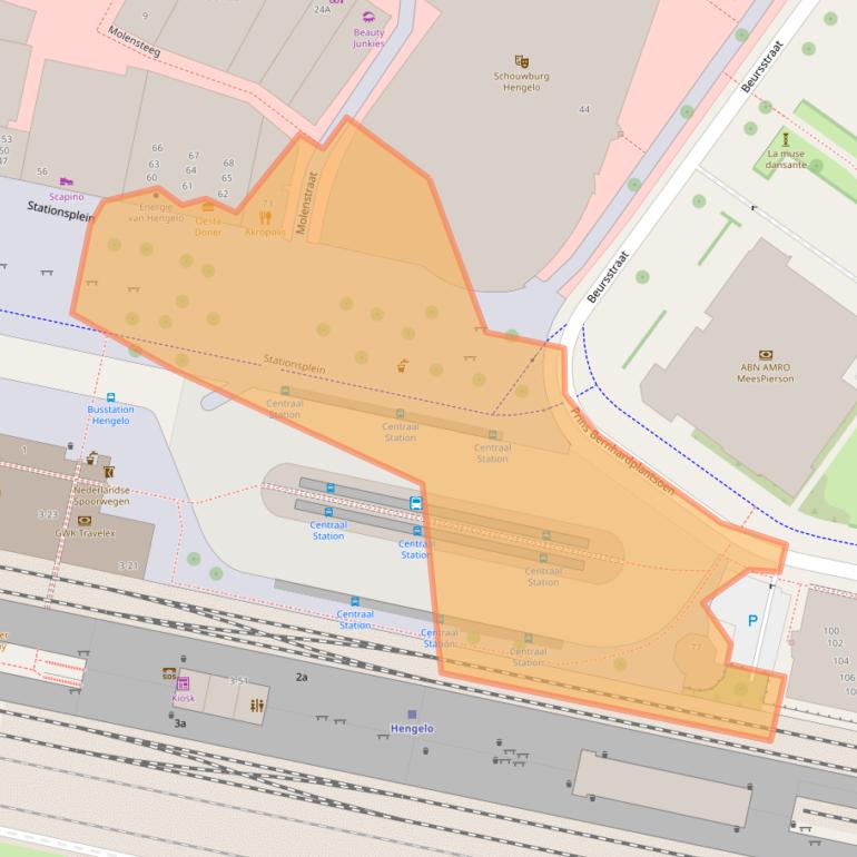 Kaart van postcodegebied 7551CR.