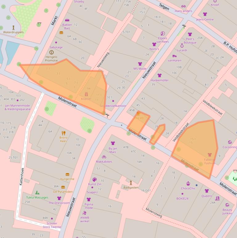 Kaart van postcodegebied 7551DA.