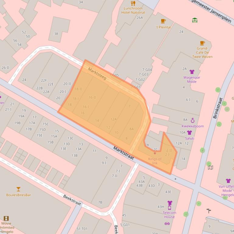 Kaart van postcodegebied 7551DT.