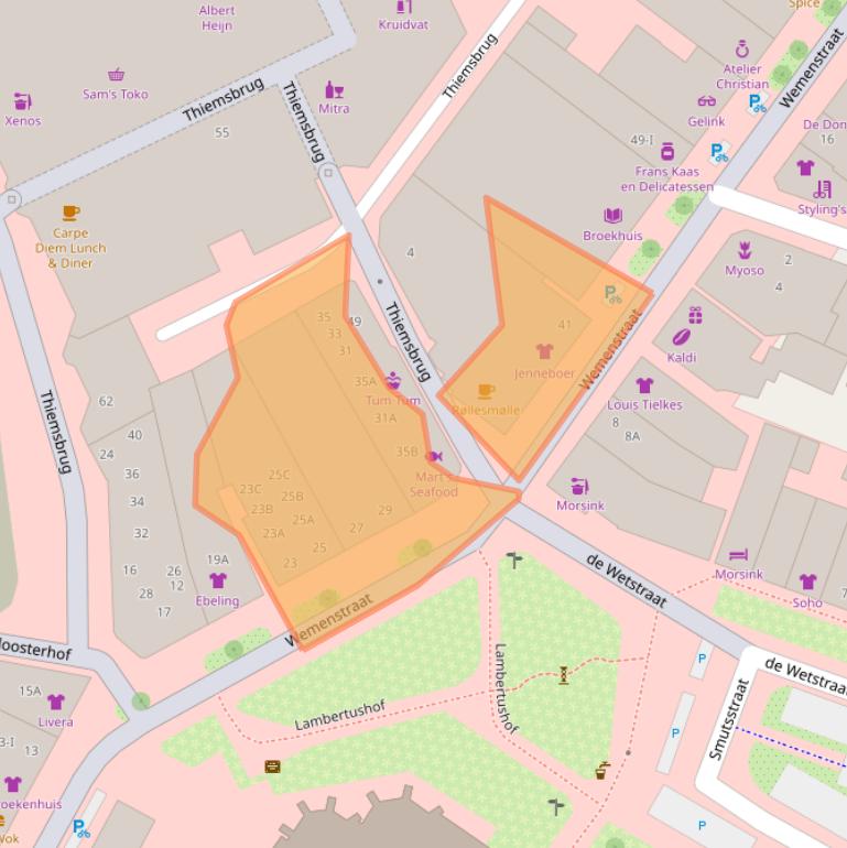 Kaart van postcodegebied 7551EV.