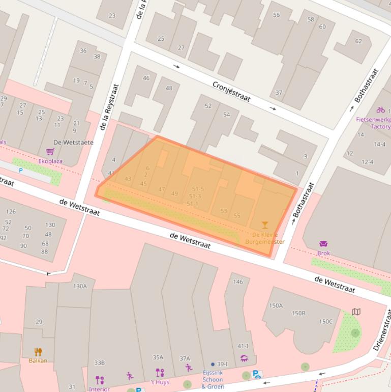 Kaart van postcodegebied 7551GB.