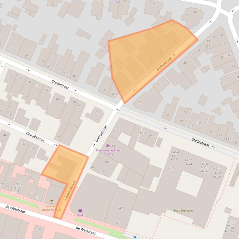 Kaart van postcodegebied 7551GG.