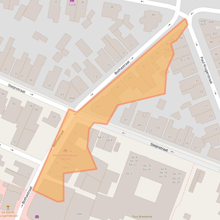 Kaart van postcodegebied 7551GH.