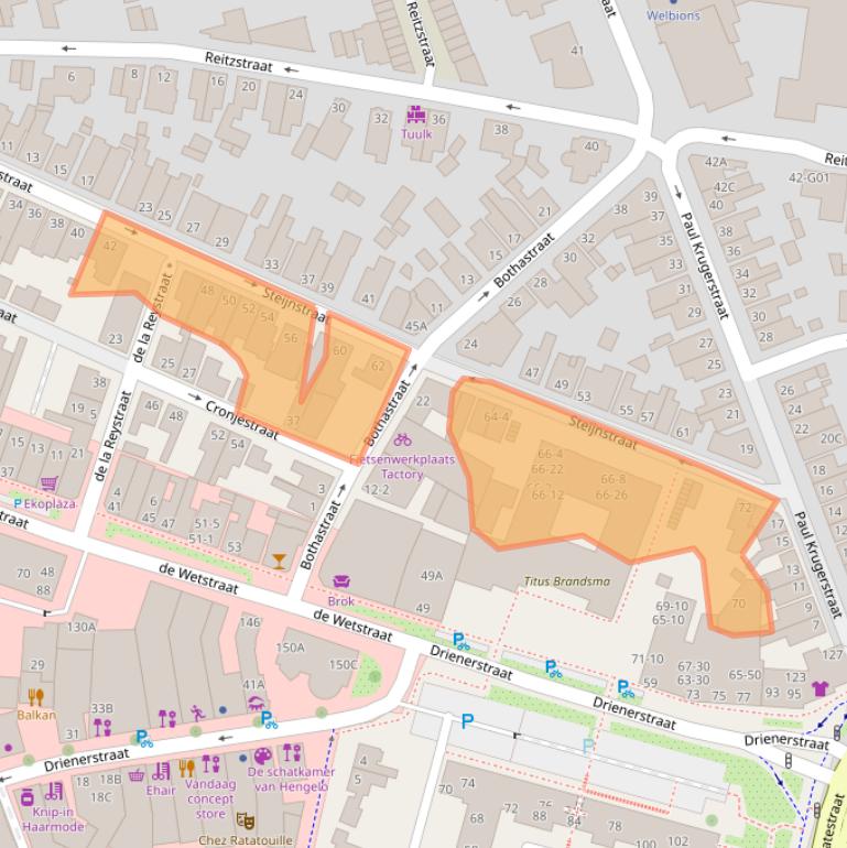 Kaart van postcodegebied 7551GM.