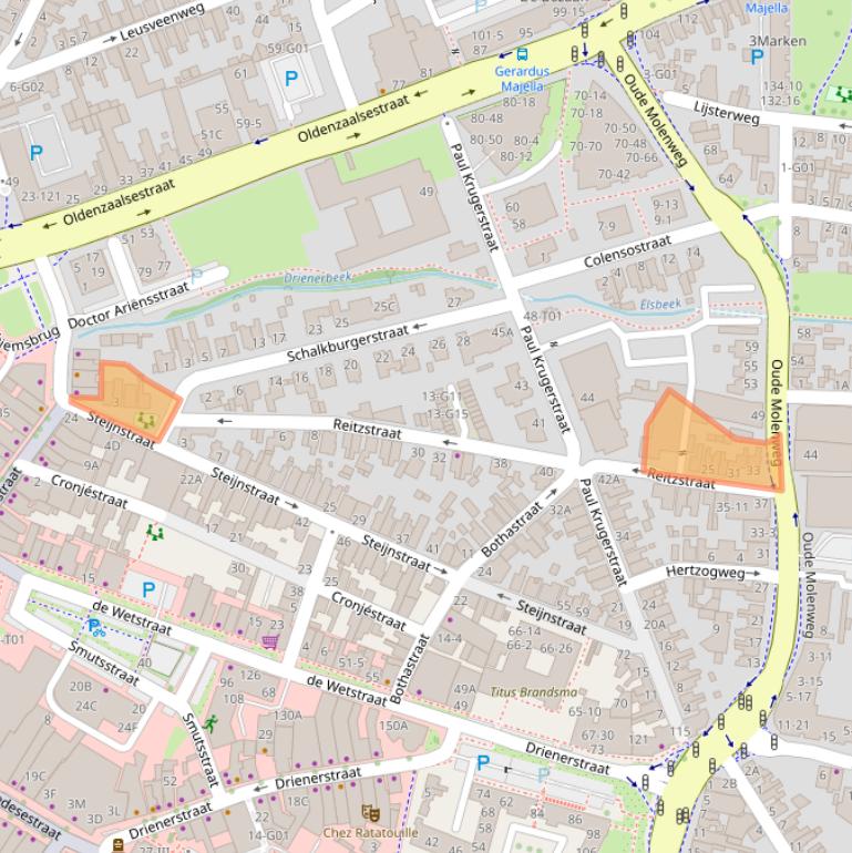 Kaart van postcodegebied 7551GN.