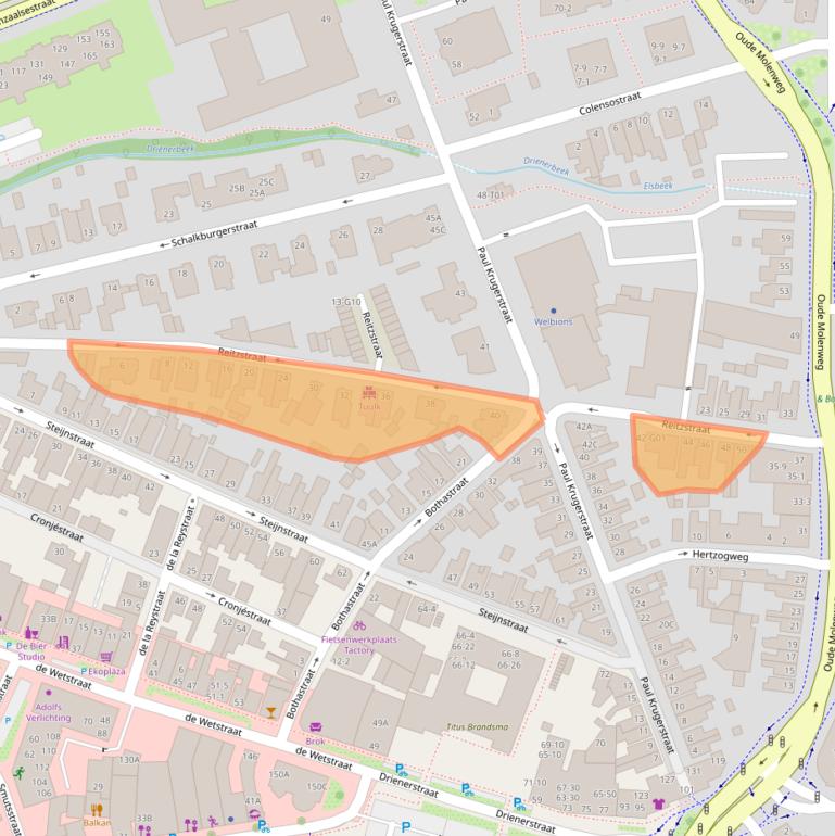 Kaart van postcodegebied 7551GP.