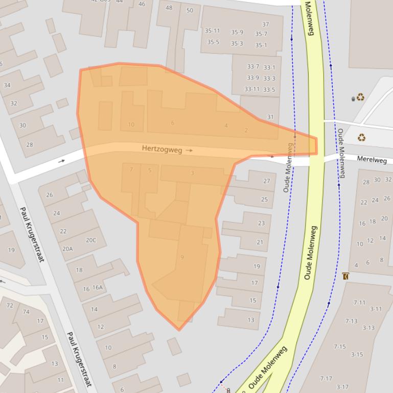 Kaart van postcodegebied 7551HE.