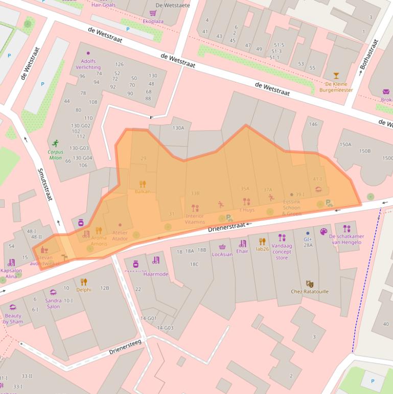 Kaart van postcodegebied 7551HK.