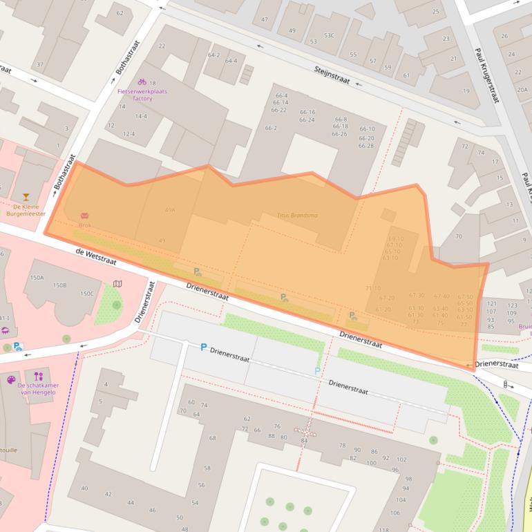 Kaart van postcodegebied 7551HL.