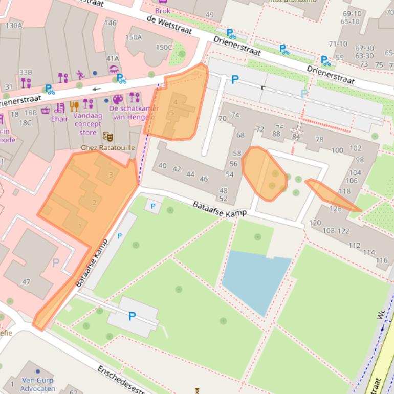 Kaart van postcodegebied 7551HN.