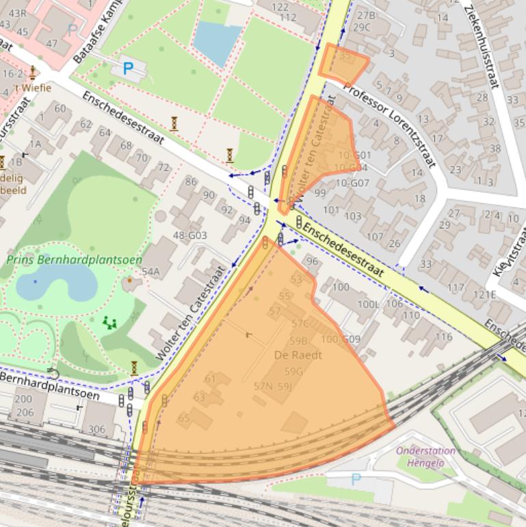 Kaart van postcodegebied 7551HX.