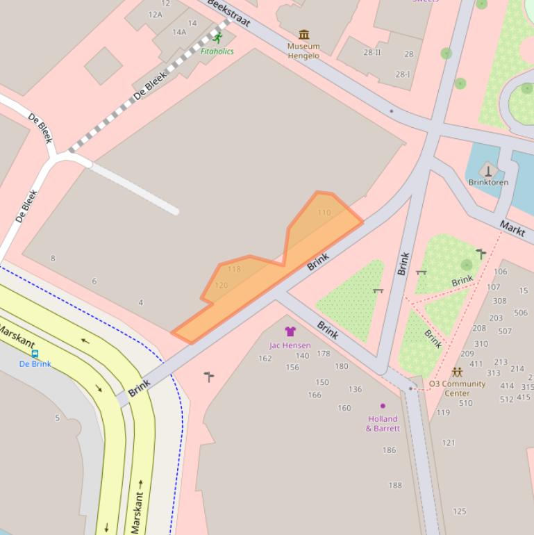 Kaart van postcodegebied 7551JC.