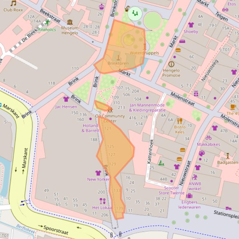 Kaart van postcodegebied 7551JG.