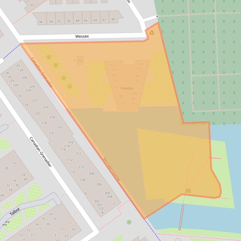 Kaart van postcodegebied 7551KC.