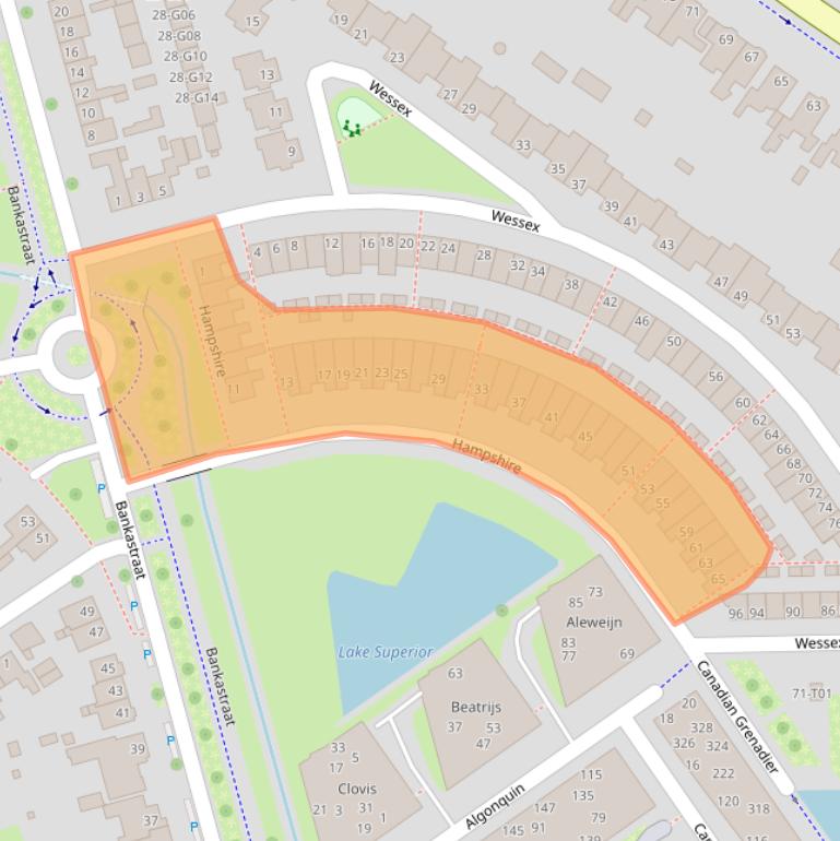 Kaart van postcodegebied 7551KD.