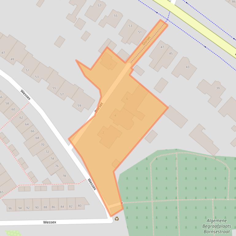 Kaart van postcodegebied 7551KE.