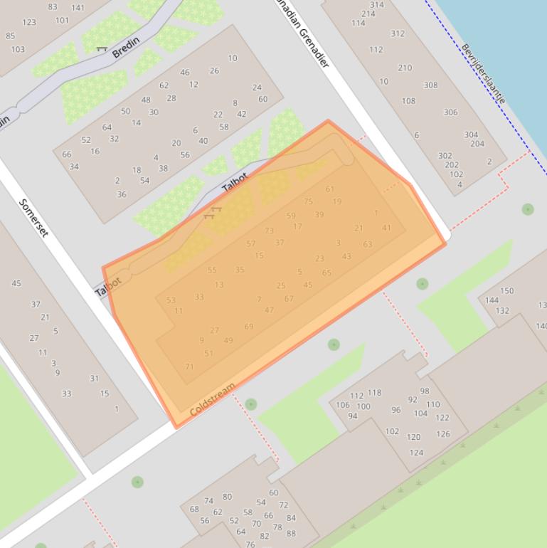 Kaart van postcodegebied 7551KL.