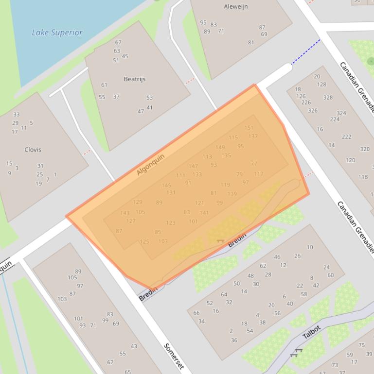 Kaart van postcodegebied 7551KM.