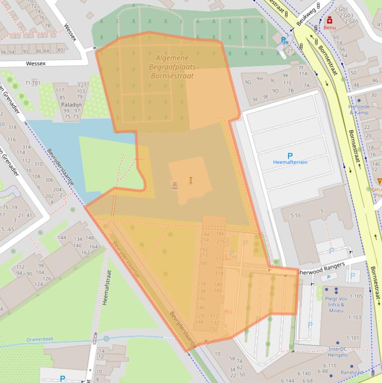 Kaart van postcodegebied 7551KR.