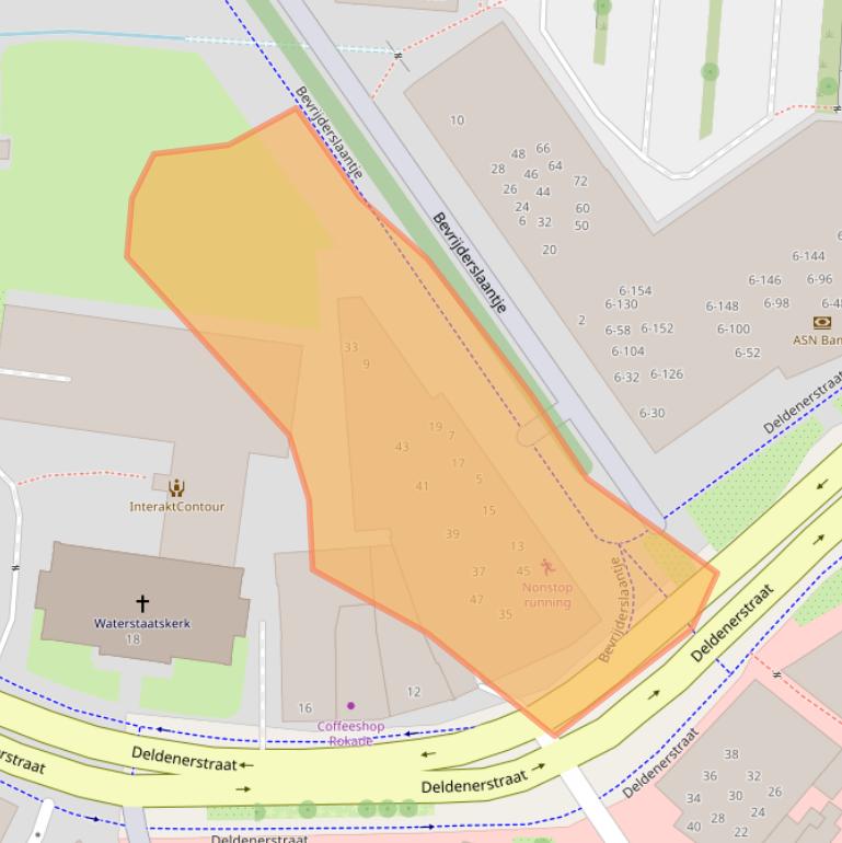 Kaart van postcodegebied 7551KV.