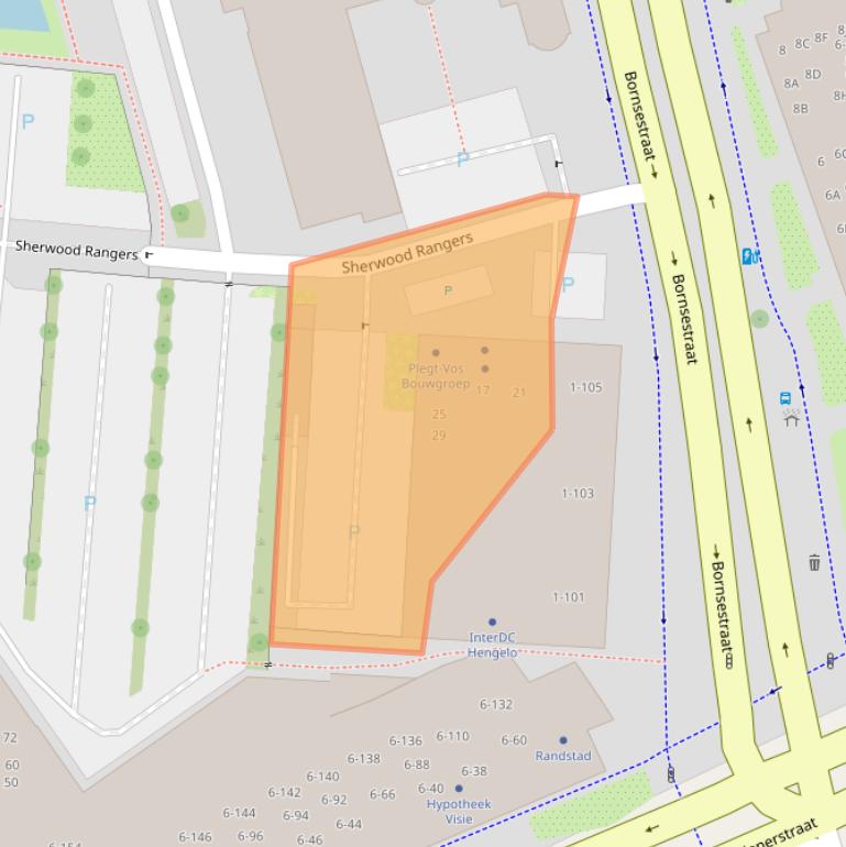 Kaart van postcodegebied 7551KW.
