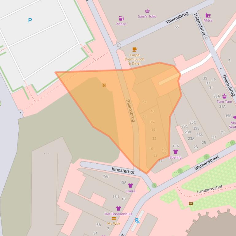 Kaart van postcodegebied 7551ZA.