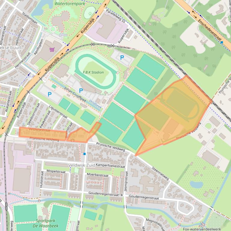 Kaart van postcodegebied 7552AB.