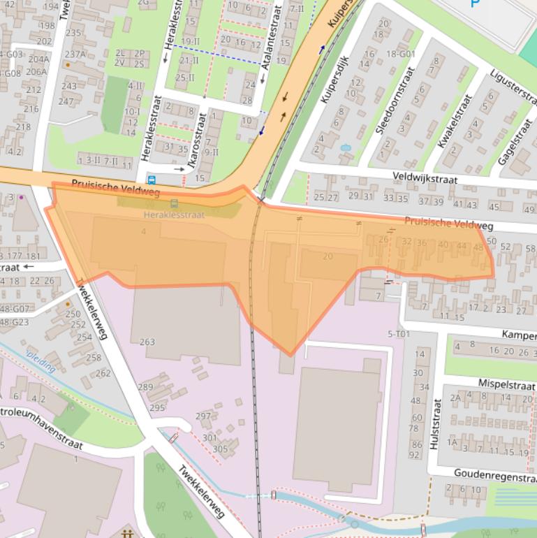 Kaart van postcodegebied 7552AC.