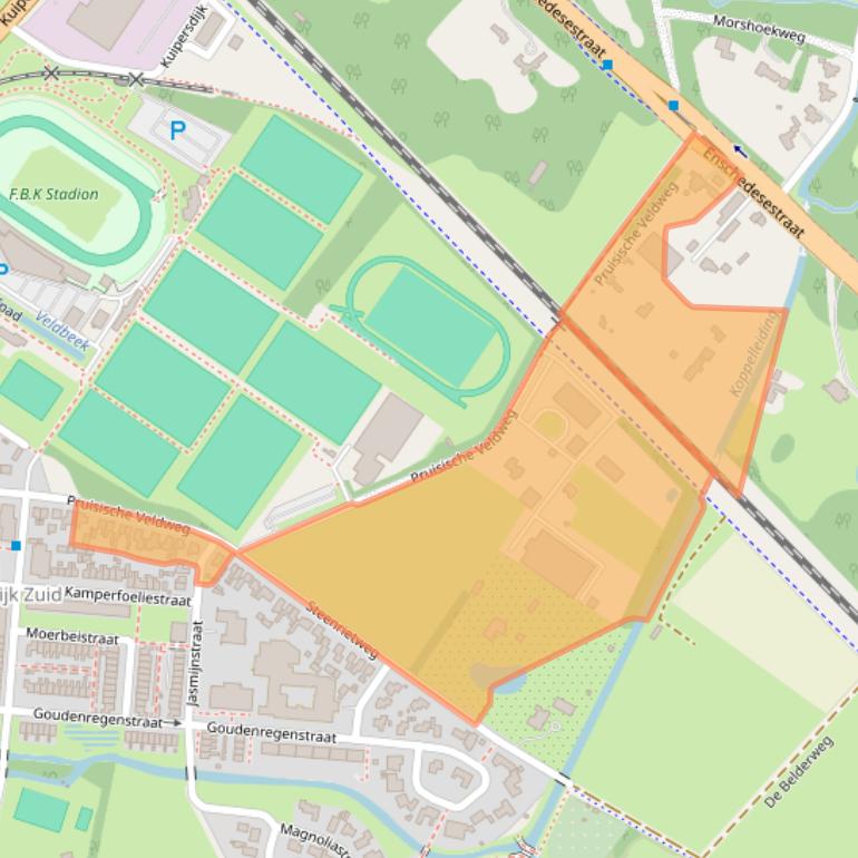 Kaart van postcodegebied 7552AE.