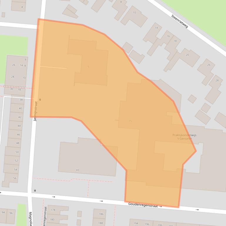 Kaart van postcodegebied 7552AH.