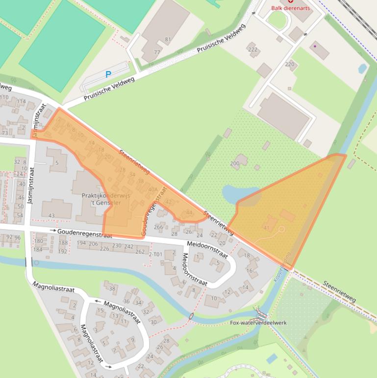 Kaart van postcodegebied 7552BB.