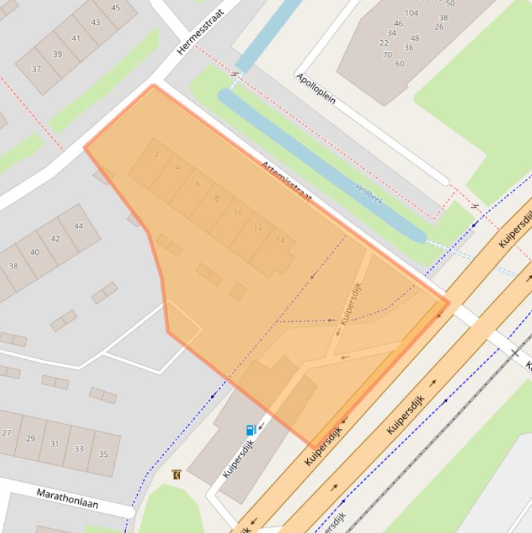 Kaart van postcodegebied 7552BP.