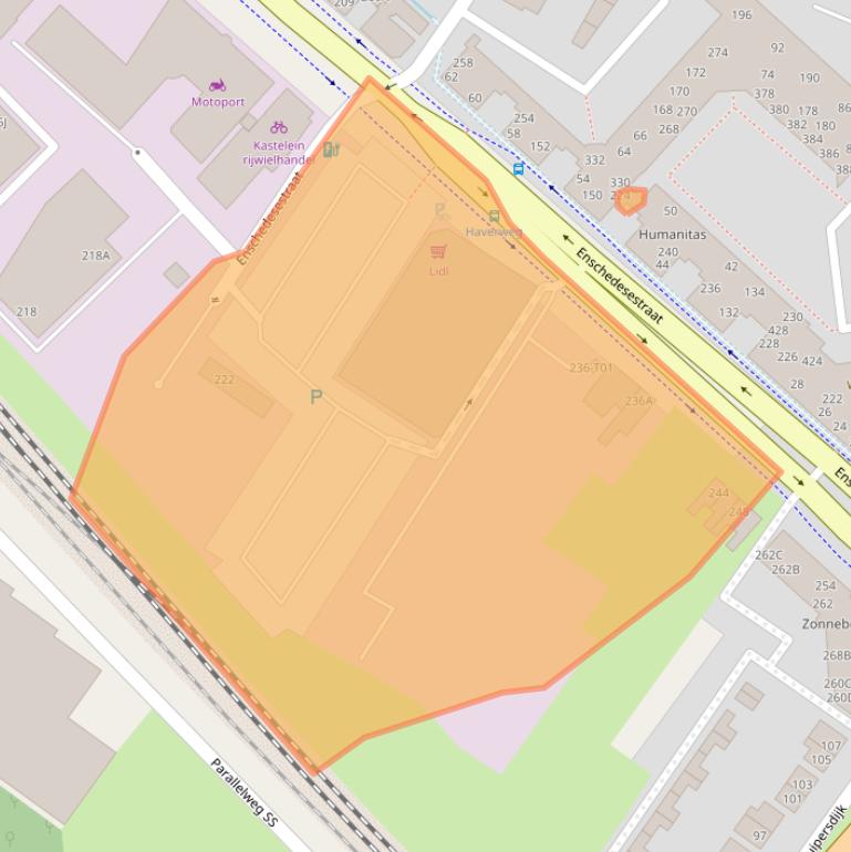 Kaart van postcodegebied 7552CM.