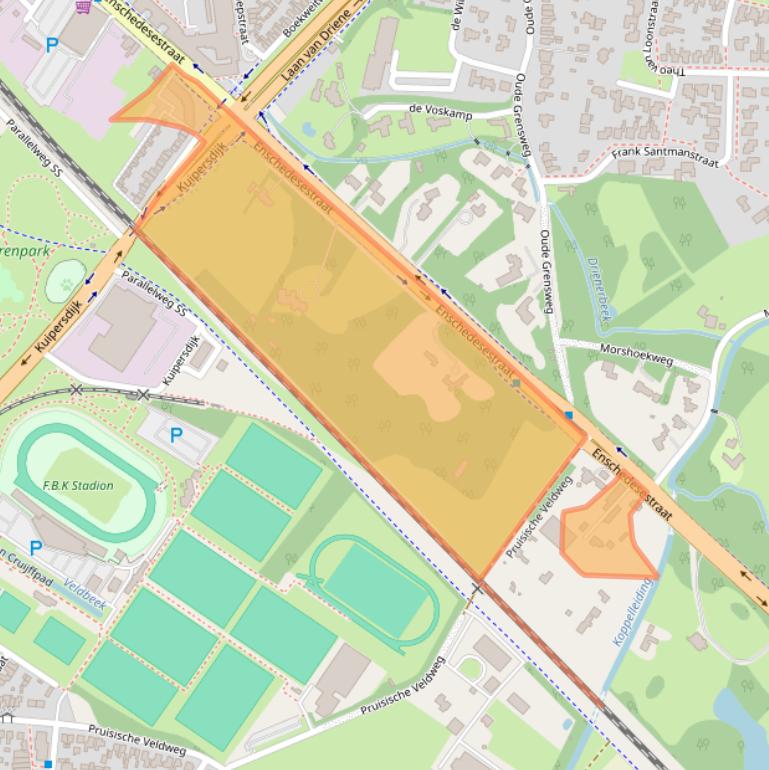 Kaart van postcodegebied 7552CN.