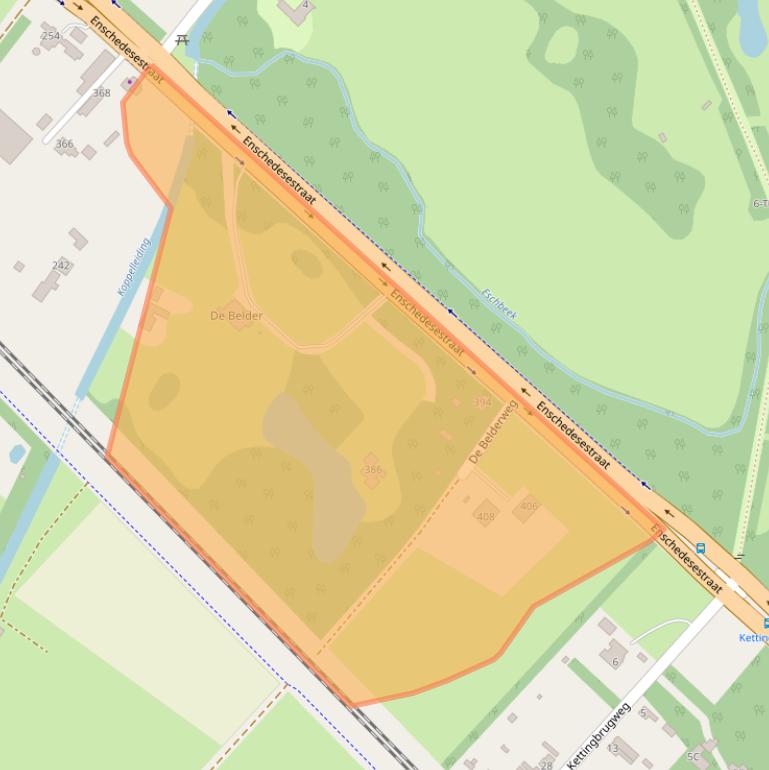 Kaart van postcodegebied 7552CP.