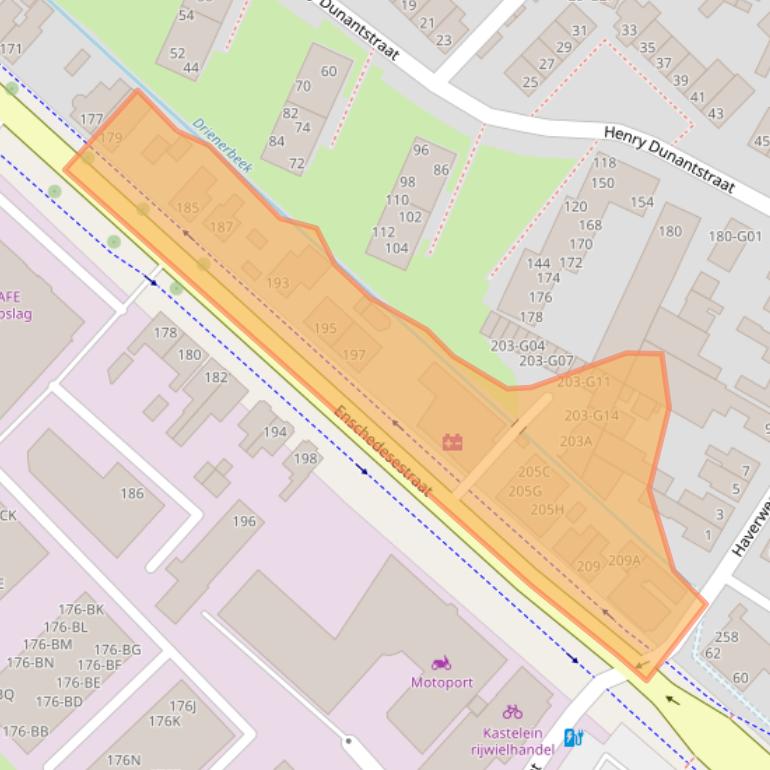 Kaart van postcodegebied 7552CS.