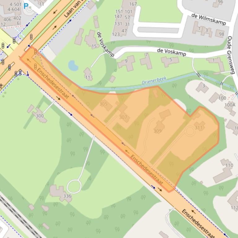 Kaart van postcodegebied 7552CV.