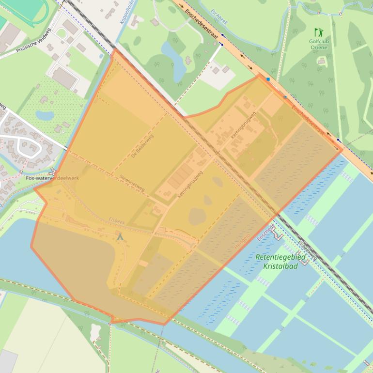 Kaart van postcodegebied 7552CW.