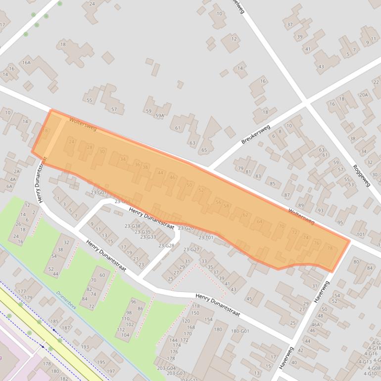 Kaart van postcodegebied 7552DD.