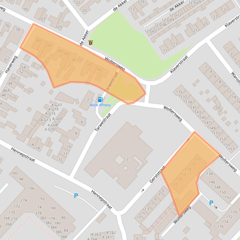 Kaart van postcodegebied 7552DE.