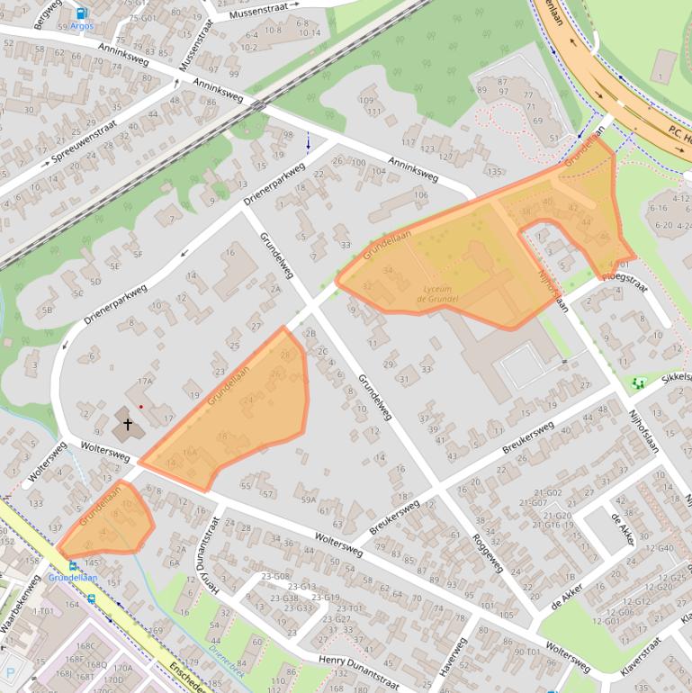 Kaart van postcodegebied 7552ED.