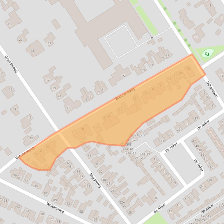 Kaart van postcodegebied 7552EJ.