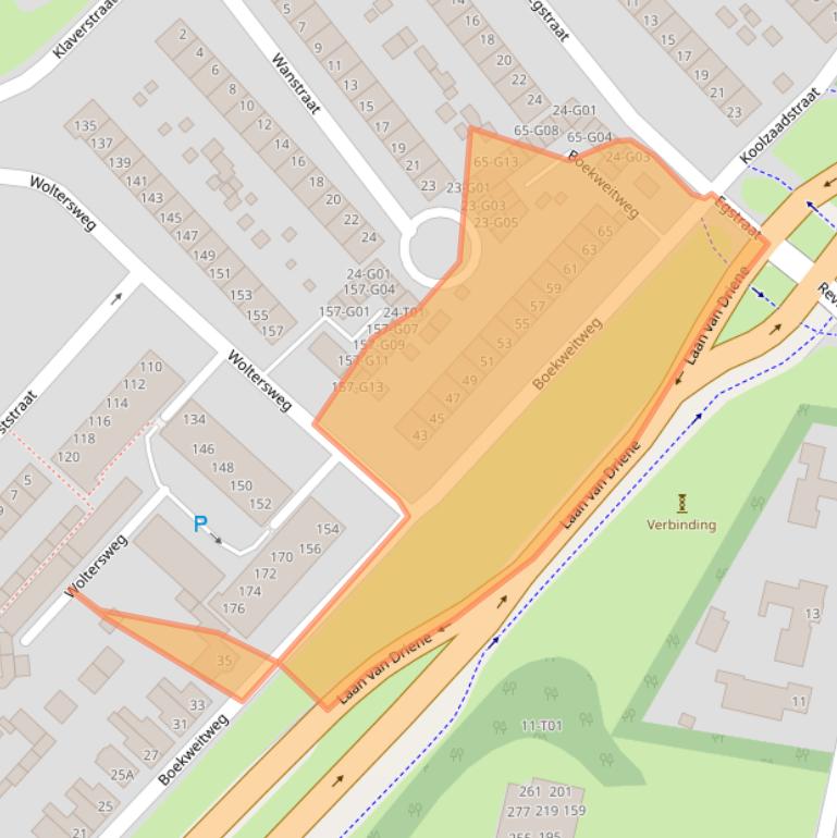 Kaart van postcodegebied 7552EM.